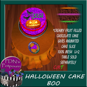 HALLOWEEN CAKE BOO AD