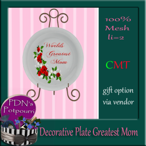 decorative plate greates mom