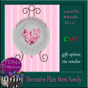 decorative plate mom family ad