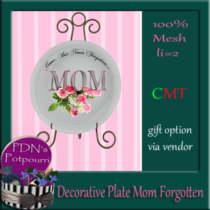 decorative plate mom forgotten ad