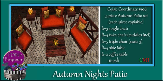 autumn nights patio